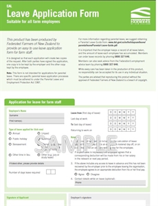 Electronic Interactive Form - Application for Leave