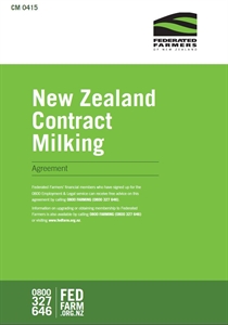 Electronic Contract Milking Agreement