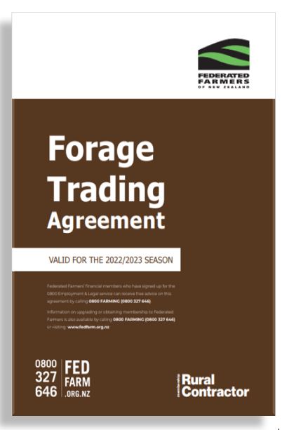 Forage Trading Agreement